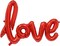 Love Foil Balloon Mylar Balloons,Valentines Day Wedding Party Decoration,2Pcs